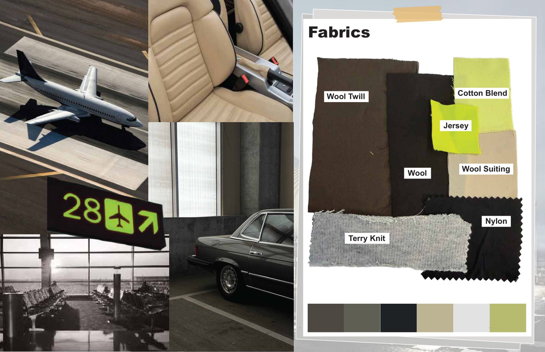 Jet-Set Tailoring fabric board