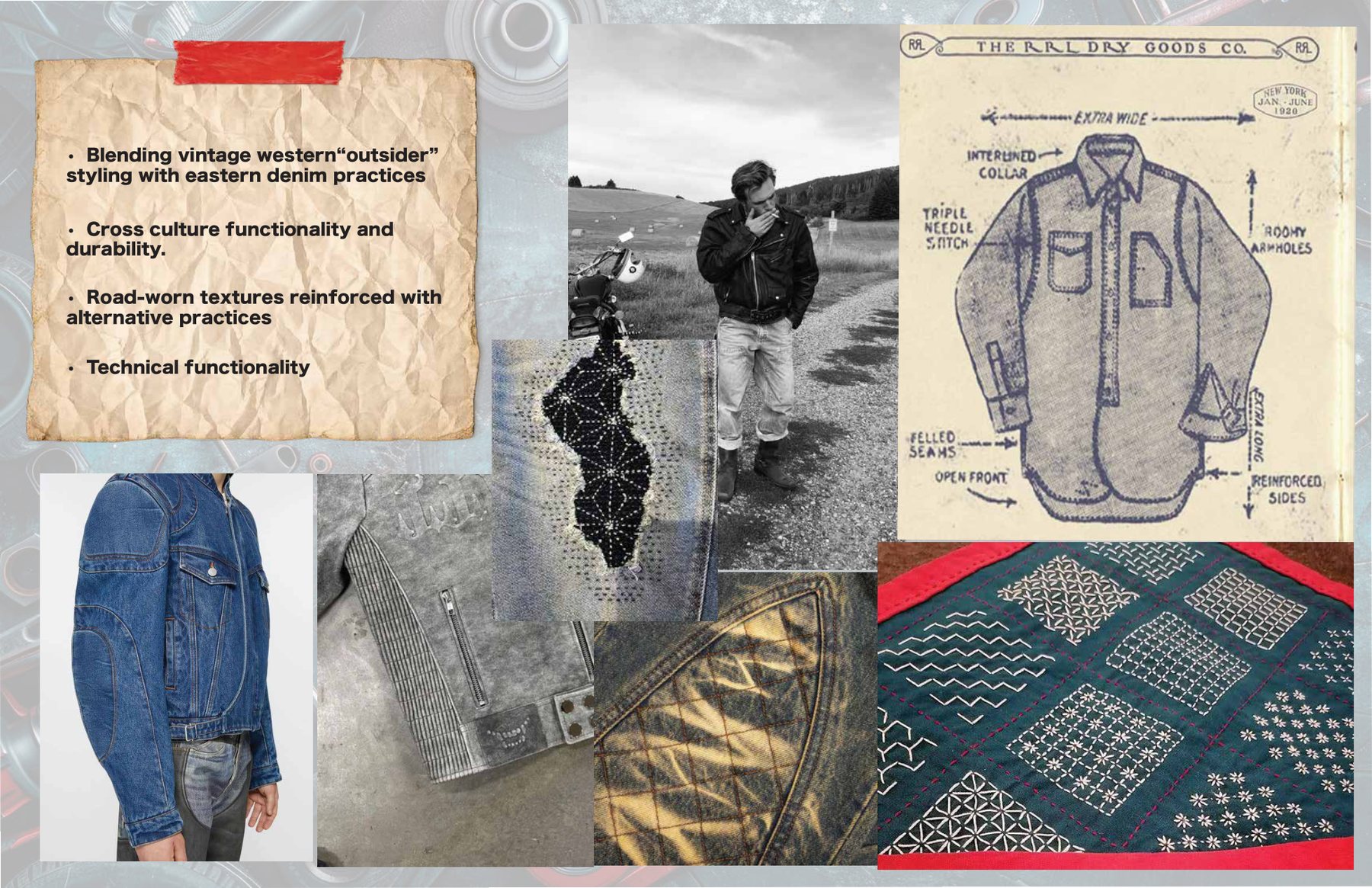 Gilded Outlaw concept board