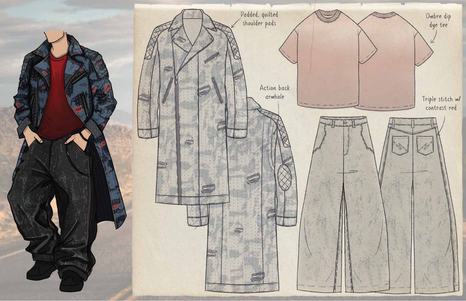 Gilded Outlaw look sheet one