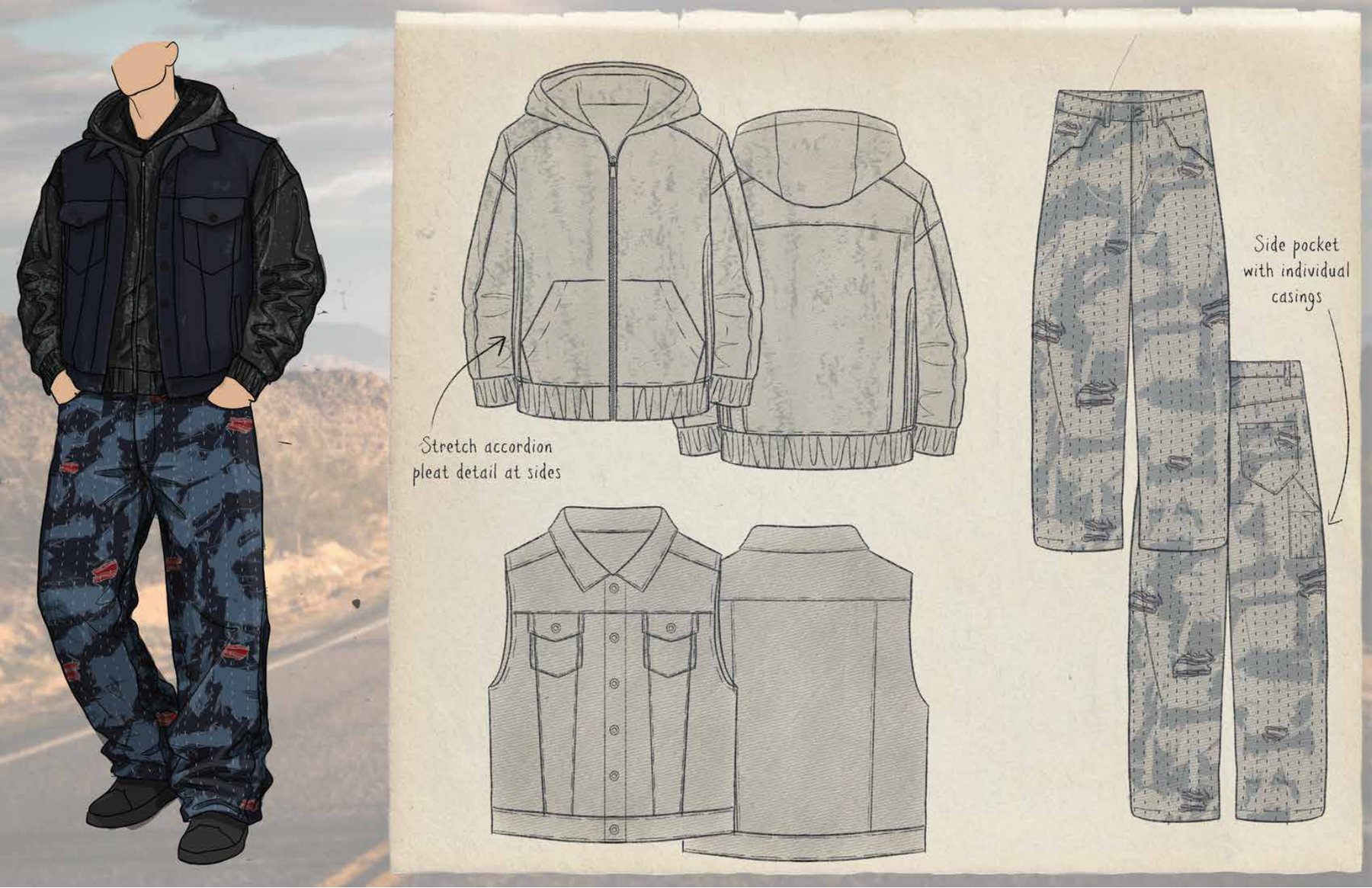 Gilded Outlaw look sheet three
