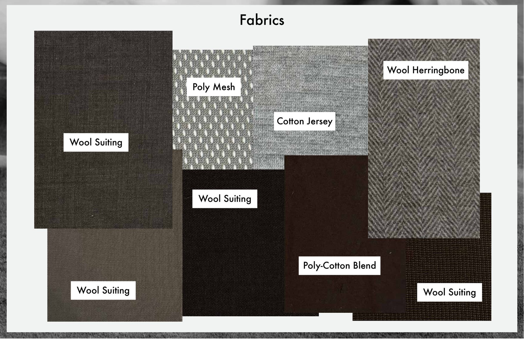 Fabric board for Matchday Atelier