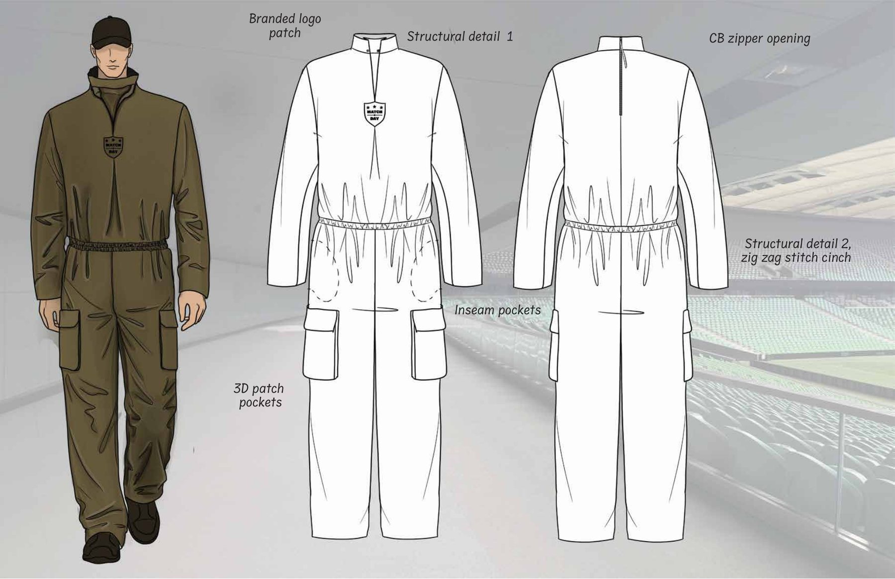 Matchday Atelier look sheet three